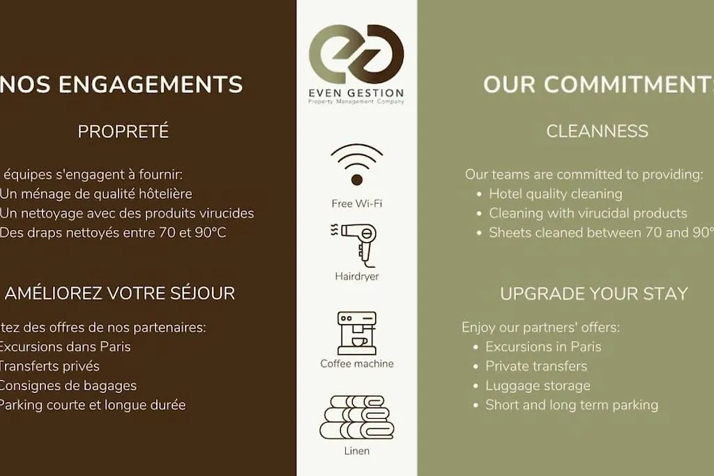 Apartment 31.Appart 8Pers#3 Bedroom #Pere Lachaise #Nation Paris France